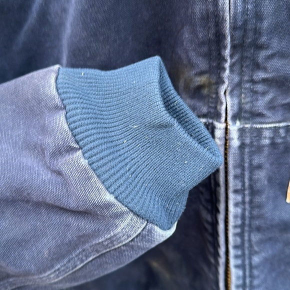 Vintage Carhartt J130 Y2K 2004 Hooded Canvas Grunge Weathered Jacket Large - Picture 5 of 10